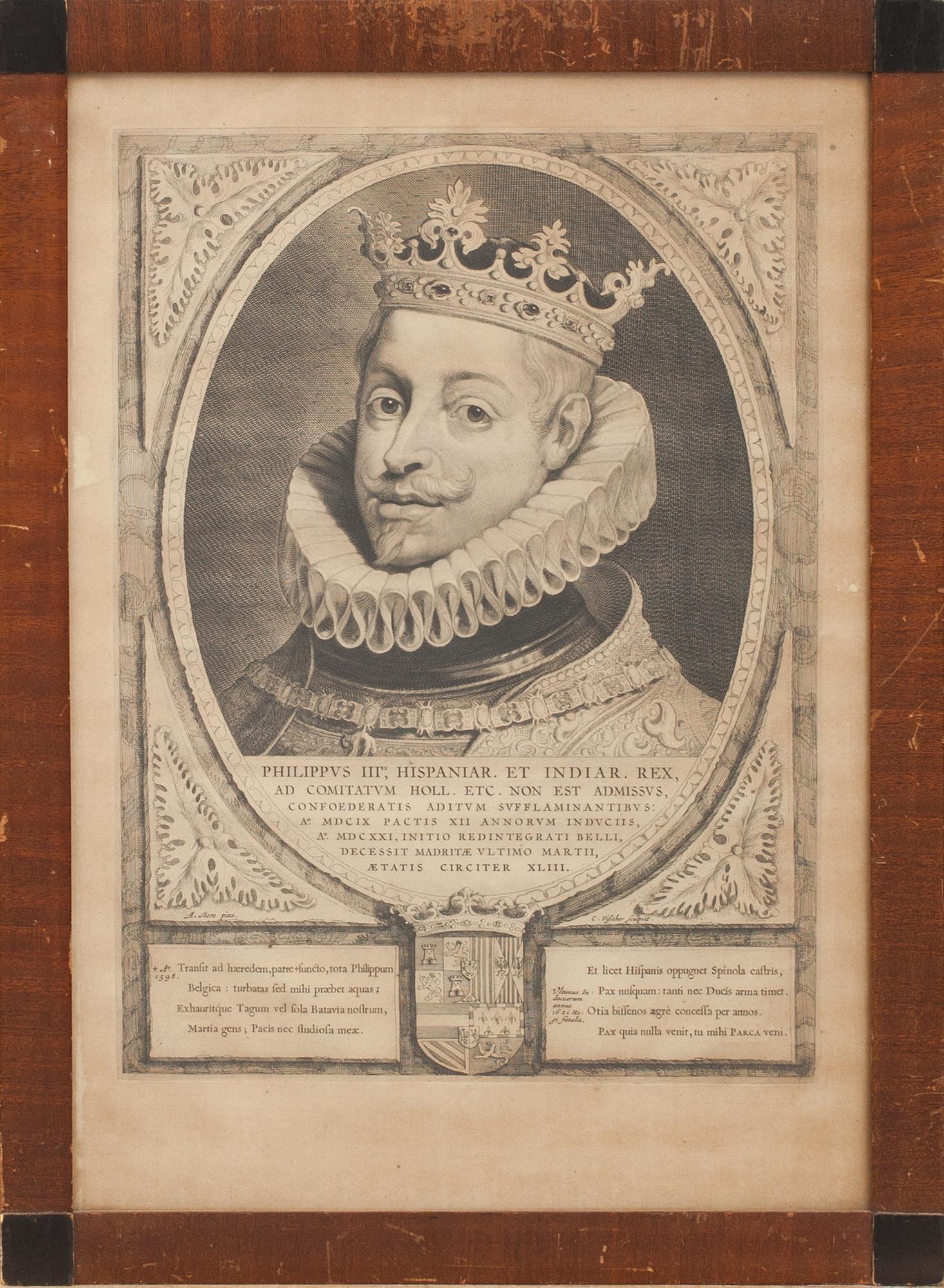 CORNELIS VISSCHER, koppastick. 1600-tal.