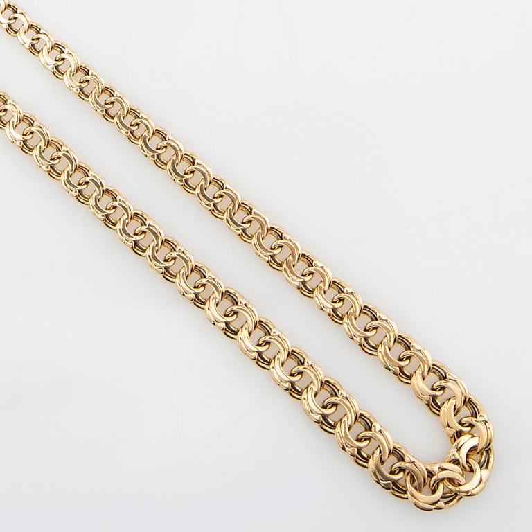 Necklace Bismarck link 18K gold, Maj-Lis Löpp Stockholm 1953.