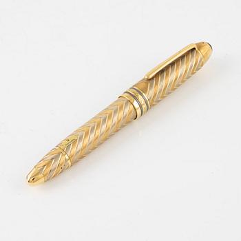 Mont Blanc, reservoarpenna, 18K guld, Meisterstuck.