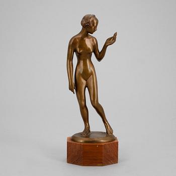 TORE STRINDBERG, skulptur. Brons, Otto Meyer Eftr. Fud. Sign o dat -19.