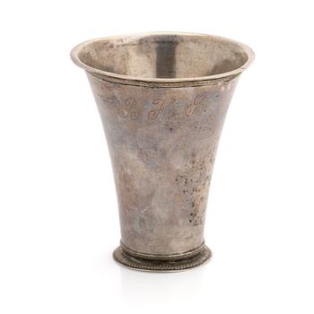 Beaker, silver, Peter Gadd (1750–1764), Kristianstad, 1756.