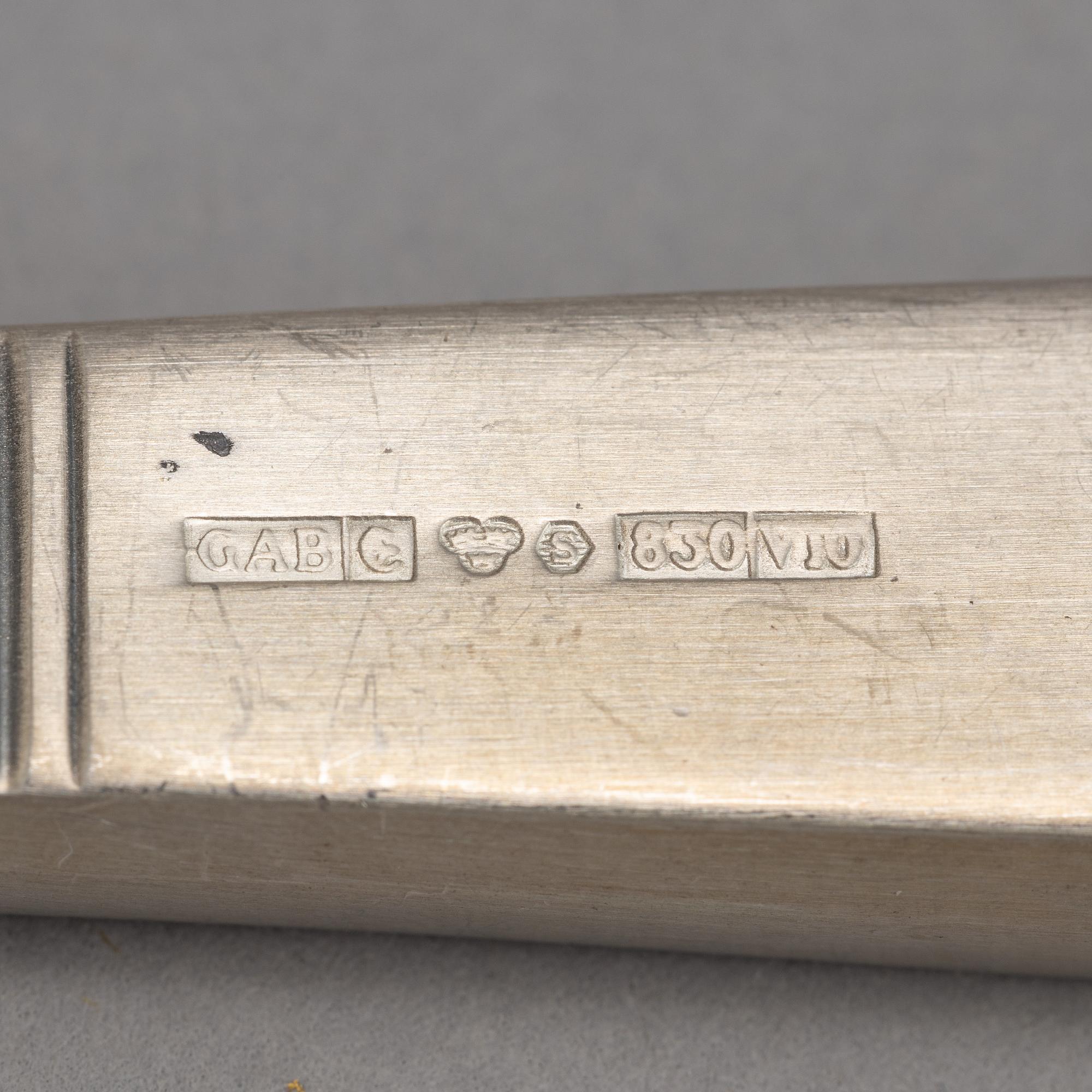 Jacob Ängman, a silver cutlery, 'Rosenholm', GAB (24 pieces).