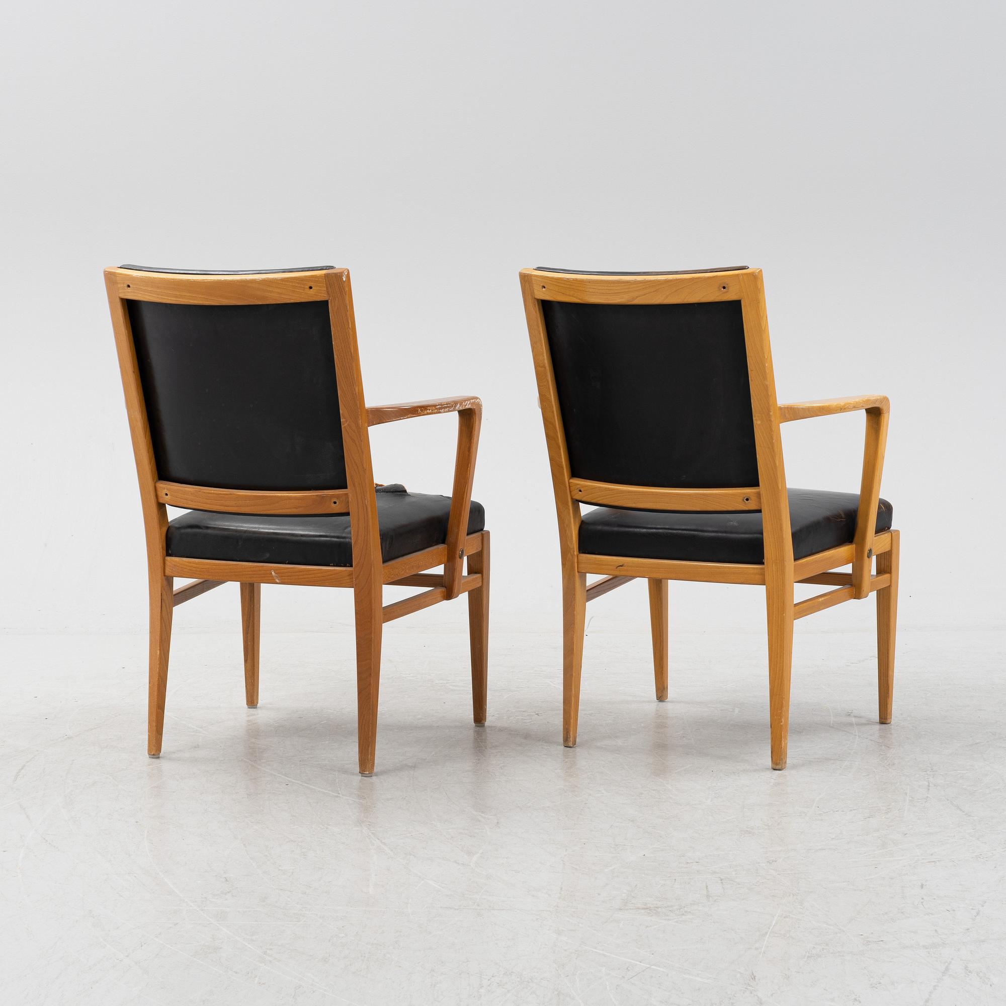 Carl Malmsten, eight armchairs, model "Riksdagen", 1940s. Provenance The Swedish Parliament, designed 1940.