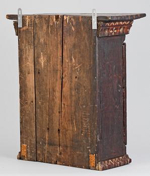 VÄGGSKÅP, allmoge, dat 1794.