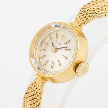 Tissot, armbandsur, 18K guld, 17 mm.
