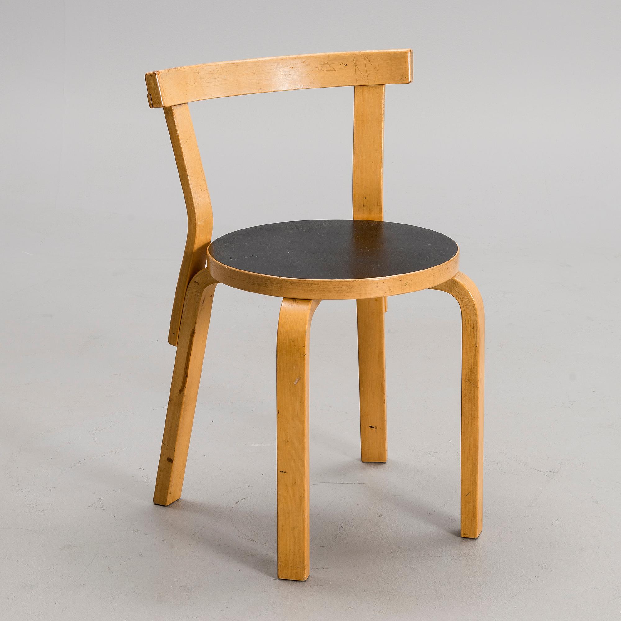ALVAR AALTO, chair, model 68, Artek, 1970/1980s. - Bukowskis