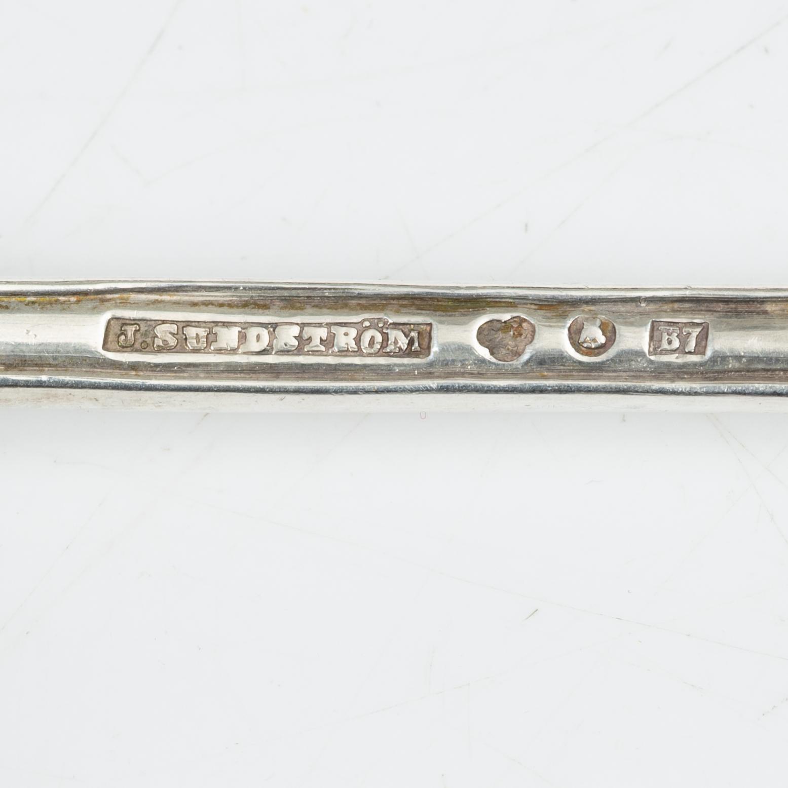 A 69 piece silver cutlery service, model "Empire", including C.G. Hallberg, 20th century.