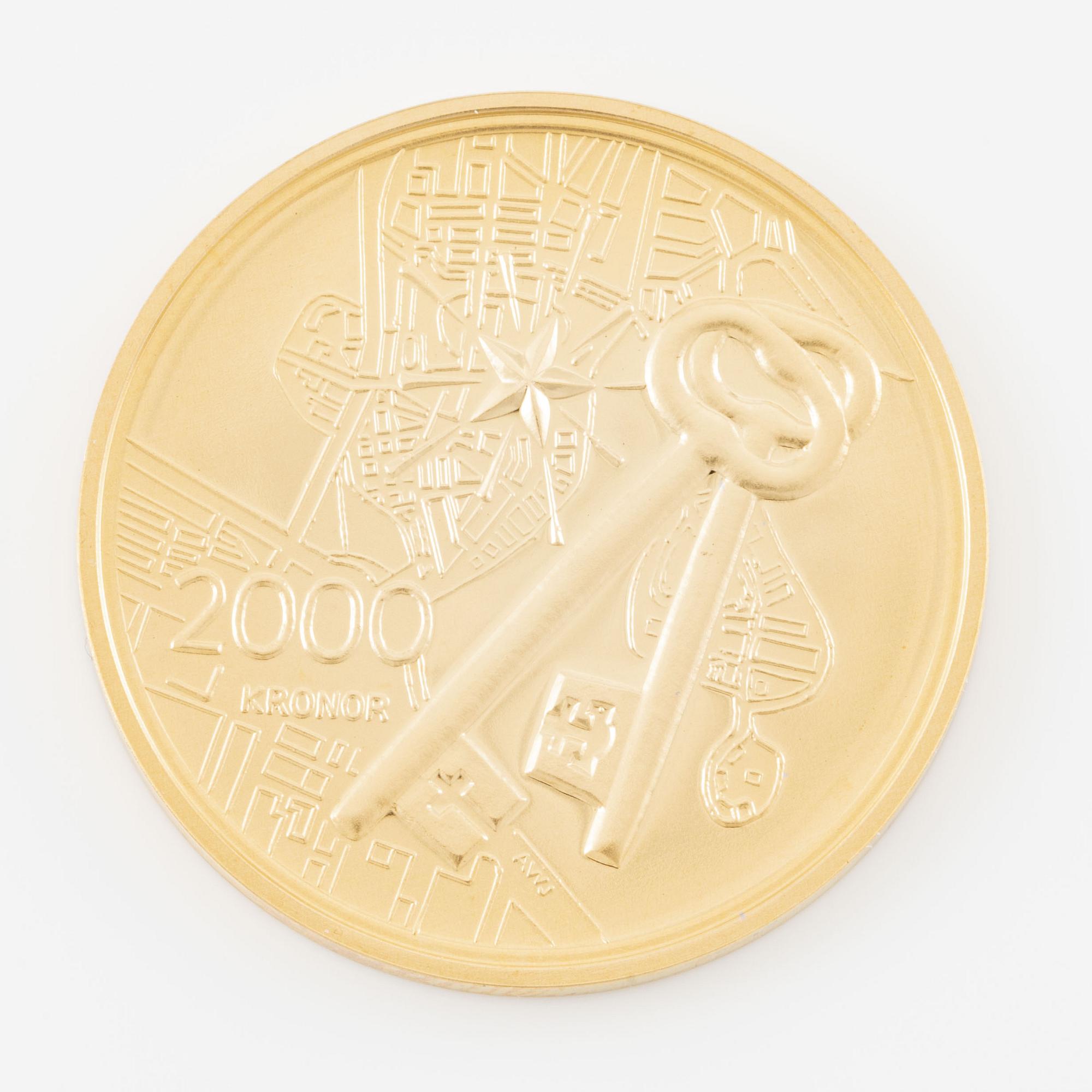 A Swedish commemorative goldcoin, 2004, 2000 kr.
