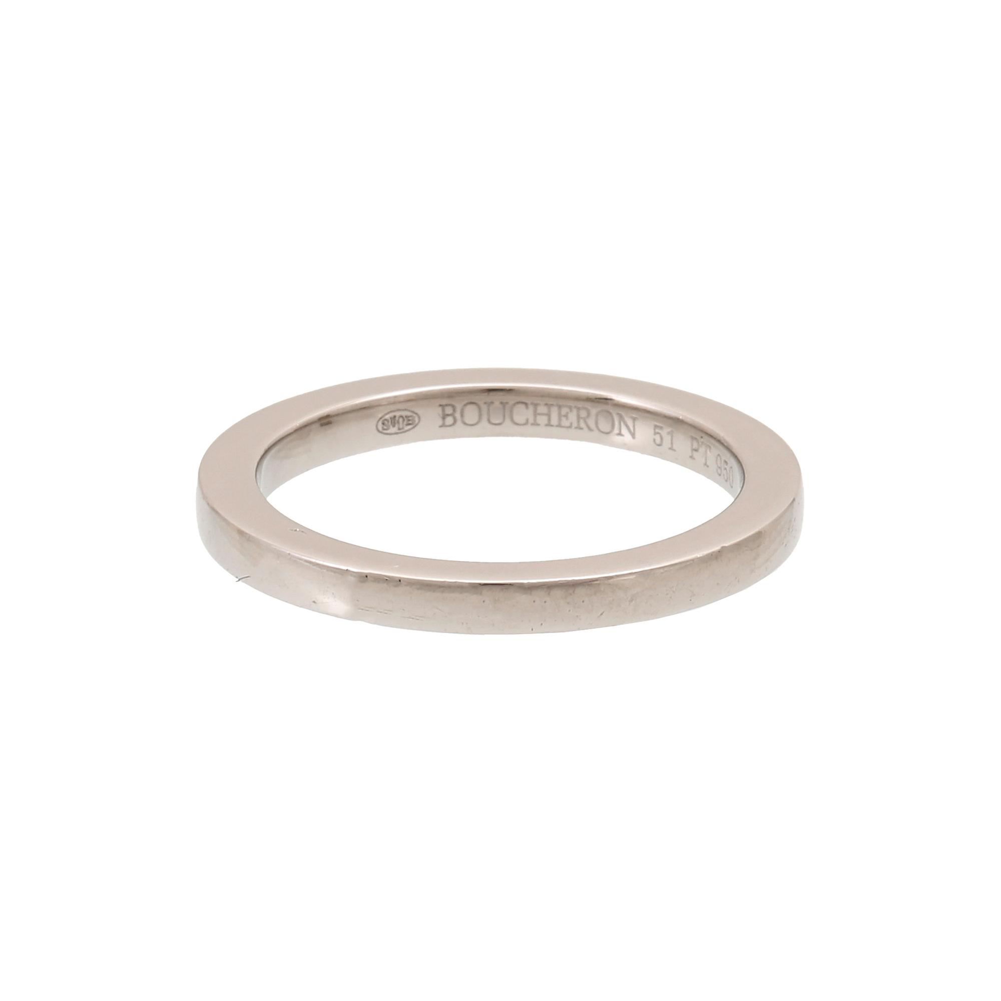 A “Divine Rita” ring 950 platinum and brilliant cut diamonds by Boucheron.