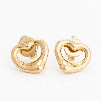 Tiffany & Co, Elsa Peretti, korvakorut, "Open Heart", 18K kultaa.