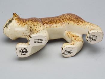 FIGURIN, stengods, "Lodjur", Lisa Larson, Gustavsberg.