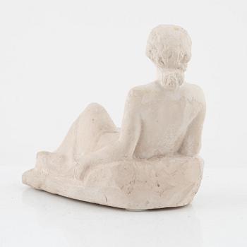 David Wretling, skulptur, osignerad, bemålad gips.