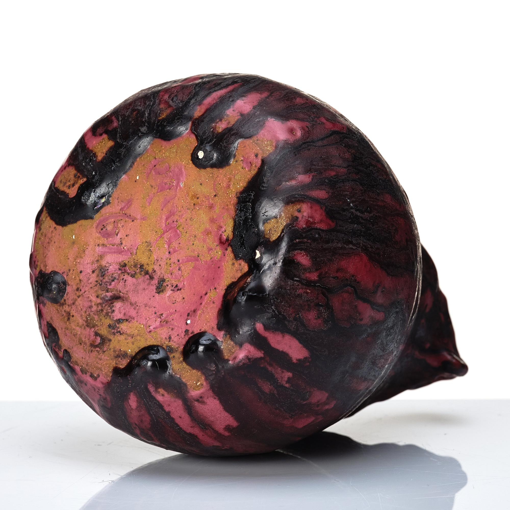 Ragnhild Godenius, a stoneware vase, her own workshop, Stockholm, Sweden 1919.