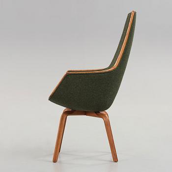 Arne Jacobsen, fåtölj, "Giraffen", Fritz Hansen, Danmark 1958.