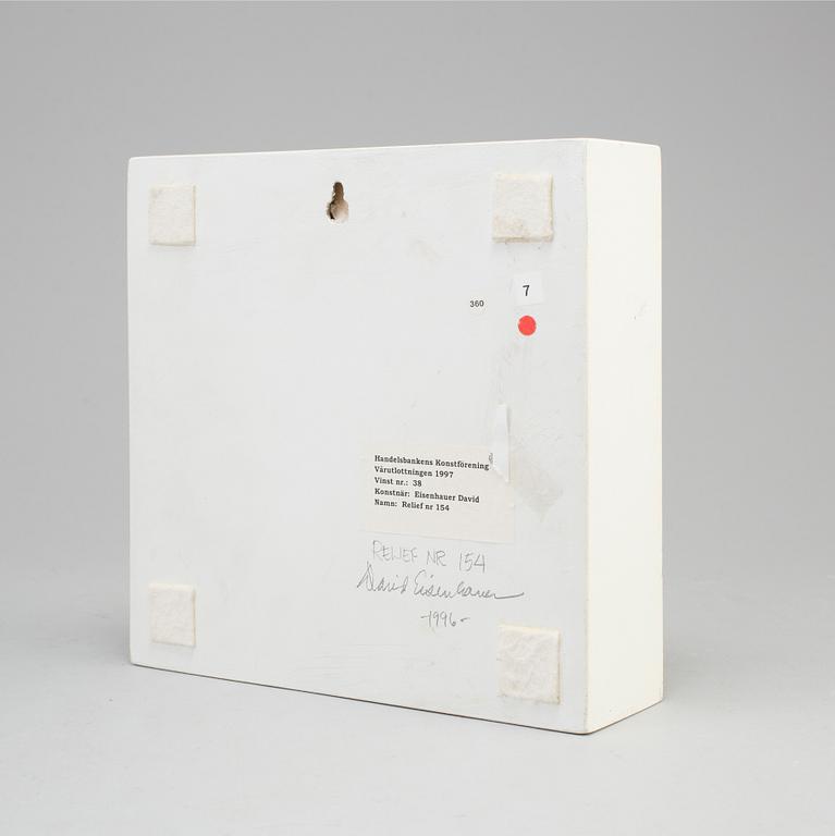 DAVID EISENHAUER, mixed media in box, signed and dated 1996 verso.