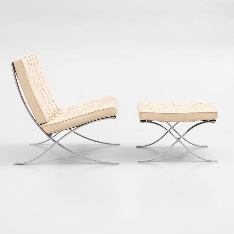 Ludwig Mies van der Rohe, fåtölj, "Barcelona", Knoll Studio.