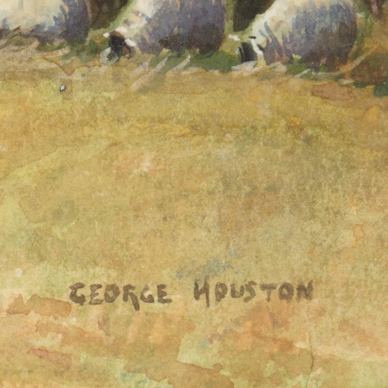 George Houston, watercolour, signed.