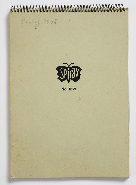 Lotte Laserstein, 4 skissböcker med blyertsteckningar.