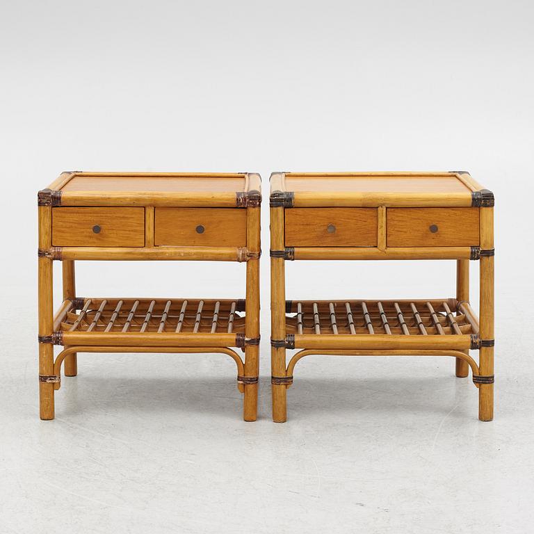 A pair of bedside tables, DUX, 1970's.