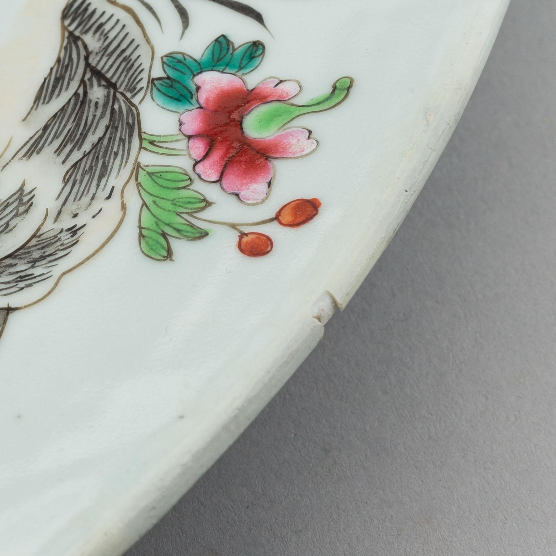 Fat, två stycken, kompaniporslin. Qingdynastin, Qianlong (1736-95).