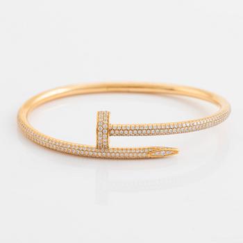 Cartier armband "Juste un Clou" 18K guld med runda briljantslipade diamanter.