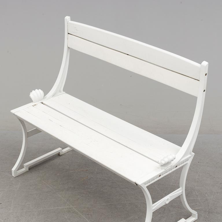 TRÄDGÅRDSSOFFA, "Sneckan", Folke Bensow, Byarums Bruk, sent 1900-tal.