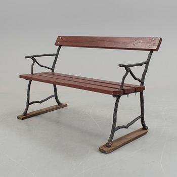 PARKBÄNK, gjutjärn, 1900-talets början.