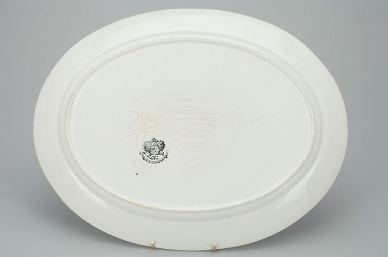 SERVERINGSFAT, 3 st, flintgods, Kusnetsov, Riga 1890-1910 och Arabia, Finland 1878-1910.