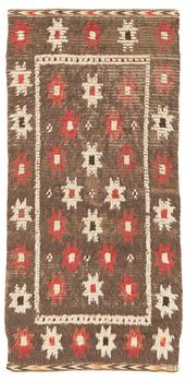 Märta Måås-Fjetterström, a carpet, "Kamelryan", rya, ca 224 x 108 cm, signed MMF.