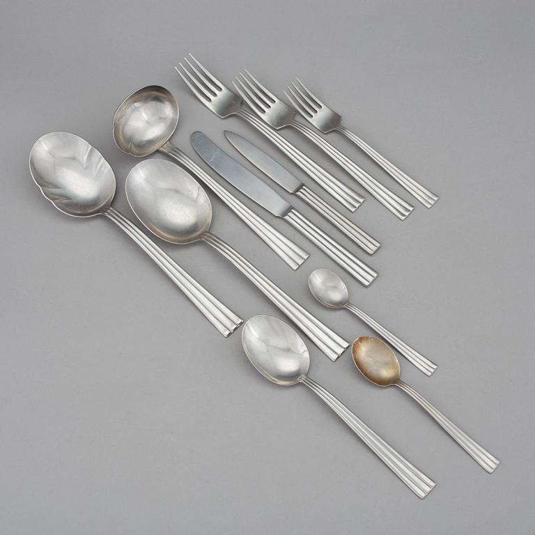 BESTICKSERVISDELAR, 129 st, rostfritt stål, Thebe, Folke Ahrström, Gense. Formgivna 1944.