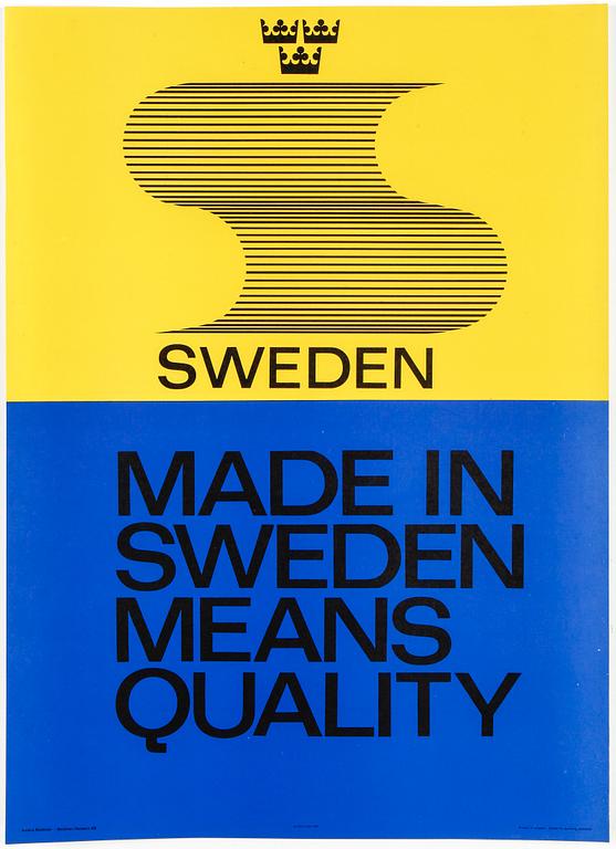 ANDERS BECKMAN, litografiskt tryck, 1966, utgiven av Beckman Hansson AB.