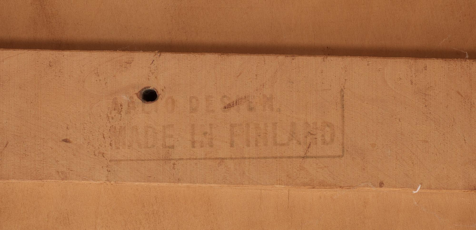 An Alvar Aalto birch tea trolley, a version  of '98/901', OY Huonekalu- ja Rakennustyötehdas A.B Finland,