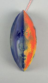 SKULPTUR, glas. Kjell Engman, Kosta Boda.