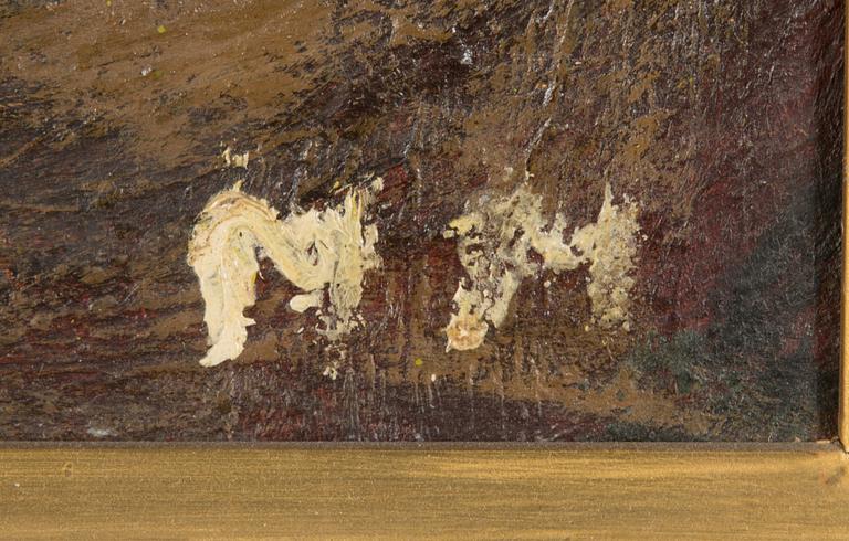 Mauno Markkula, oil on board, signed.