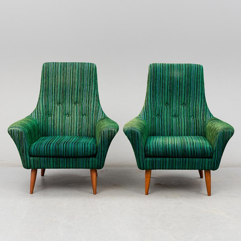 A pair of 1960´s easy chairs.