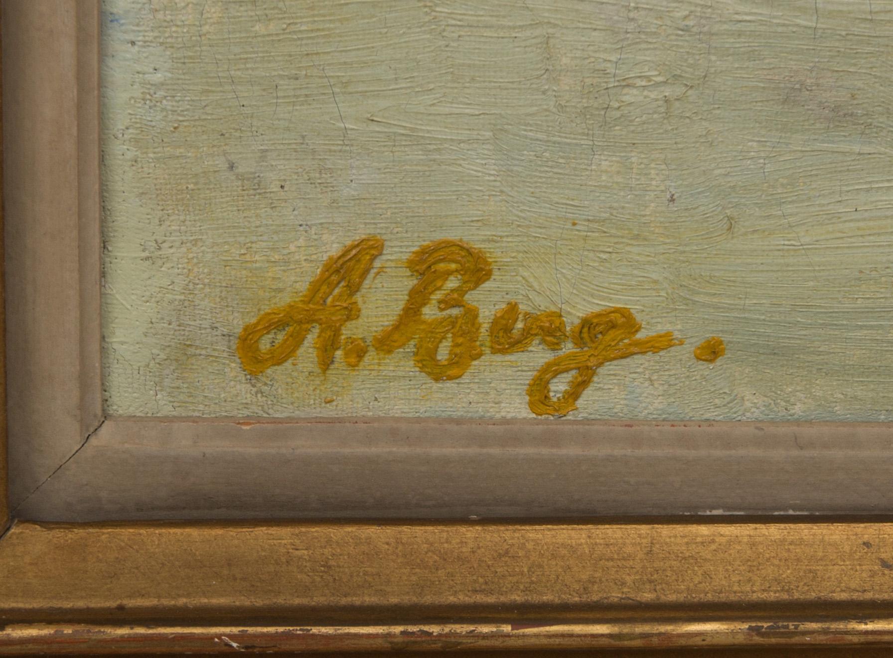 ANNA BERG, olja på duk, signerad.