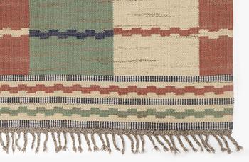 Märta Måås-Fjetterström, a carpet, 'Vita Rutmattan', flat weave, c 229 x 168 cm, signed AB MMF.