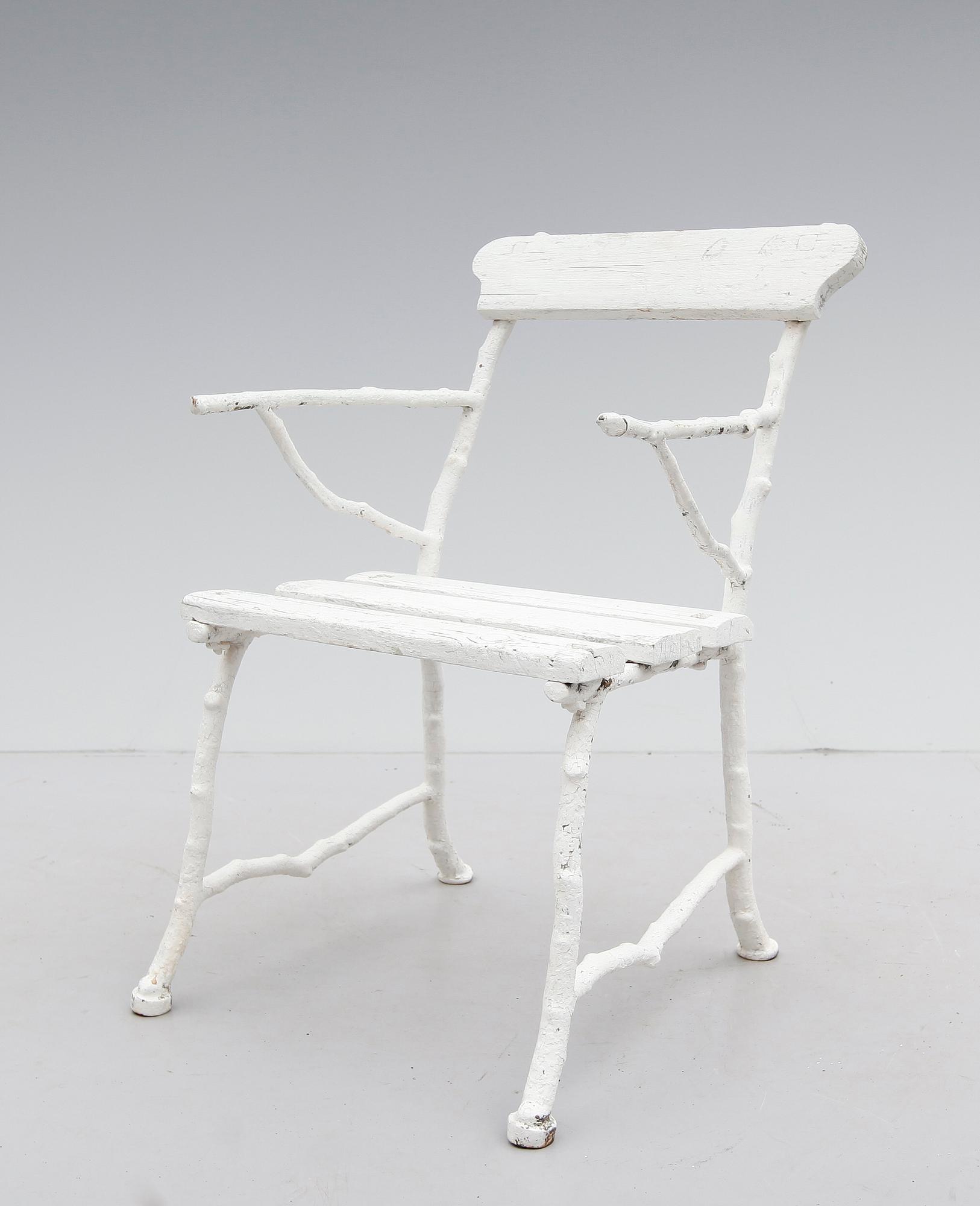 TRÄDGÅRDSSTOL, omkring år 1900.