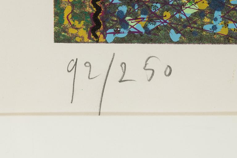 Enrico Baj, serigraph, signed and numbered 92/250.