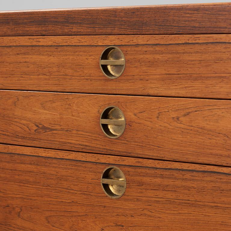 Børge Mogensen, a rosewood chest of drawers, P Lauritsen & Son, Denmark 1950-60's.