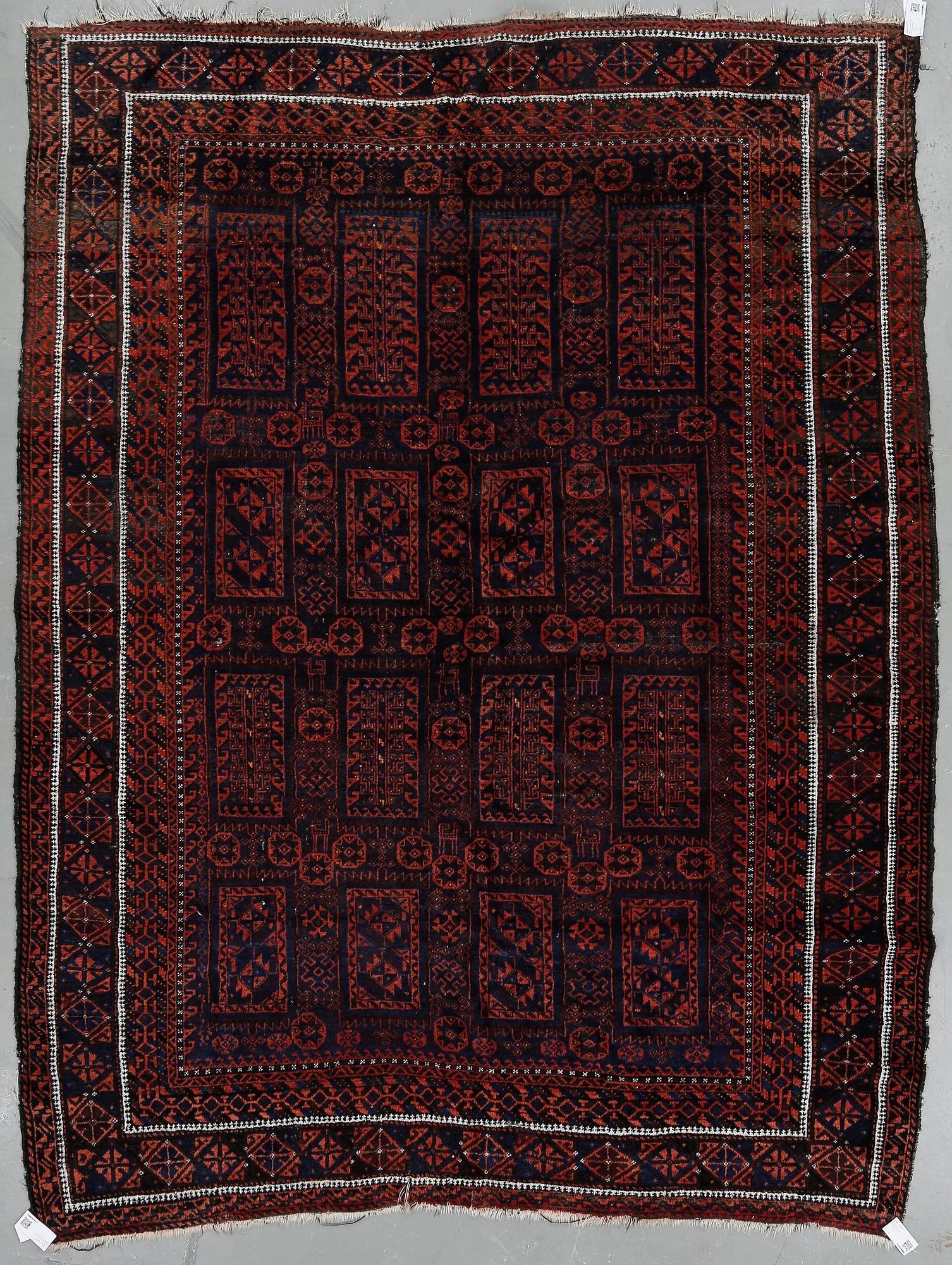 MATTA, Beludj, antik, omkring år 1900. Ca 290x200 cm.