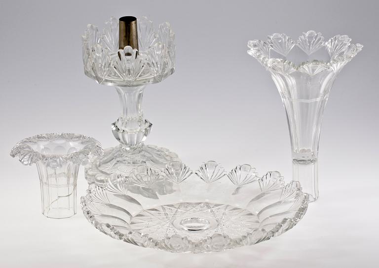 BORDSUPPSATS, glas, 1800-talets slut.