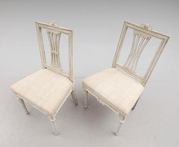 STOLAR, 1 par, gustavianska, 1700-talets andra hälft.