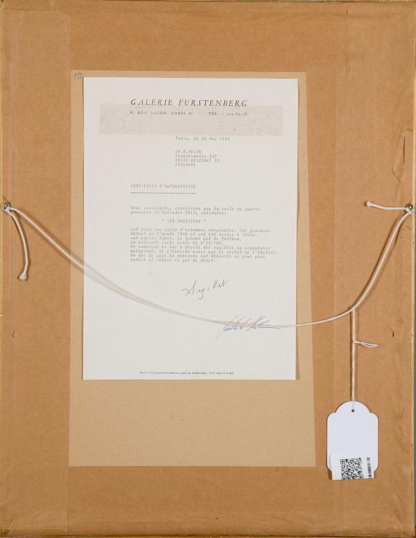 SALVADOR DALÍ, etsning, signerad och numrerad 20/100.
