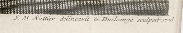PETER PAUL RUBENS, efter, 1700-tal, kopparstick av J.M. Nattier.