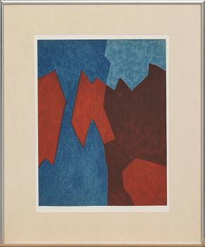 Serge Poliakoff · SERGE POLIAKOFF, färglitografi ur XX:e siècle nr 31 1968.