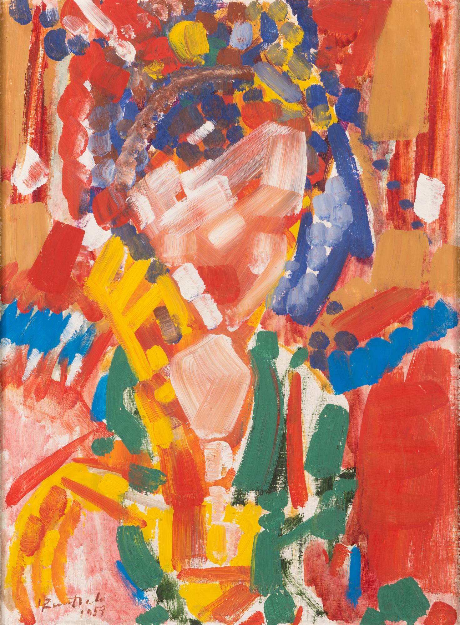 Eino Ruutsalo, Vihreäpukuinen nainen.