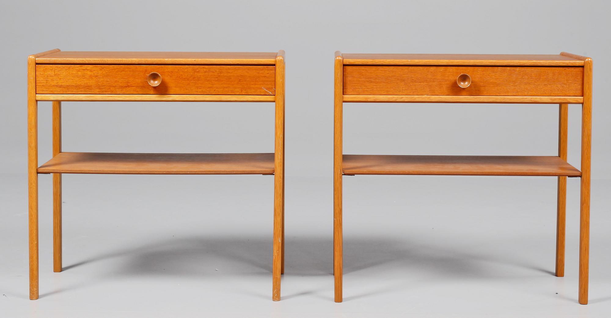 SÄNGBORD, ett par, 1950/60-tal.