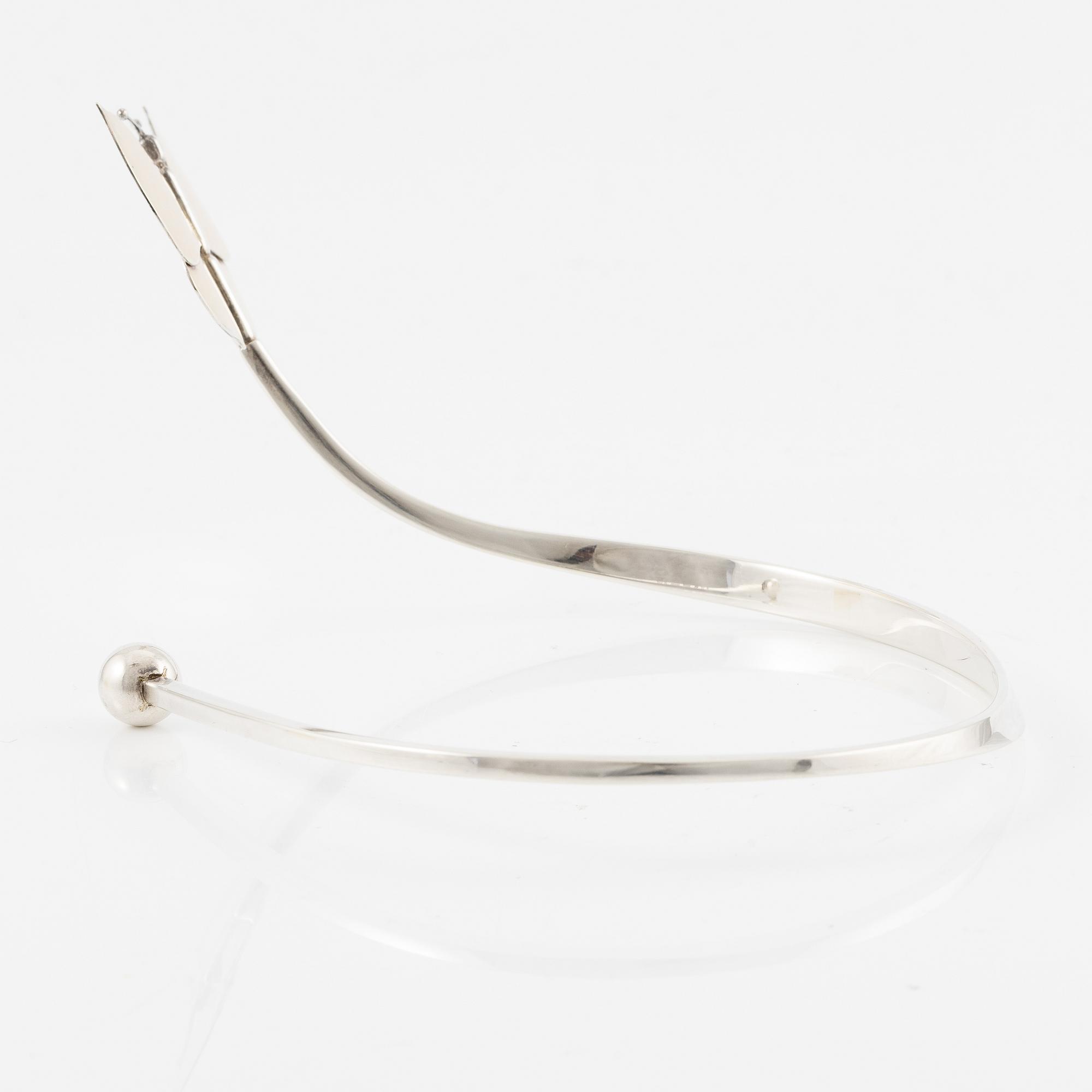 Sigurd Persson, a necklace, sterling silver with gilding, Stockholm 1995.