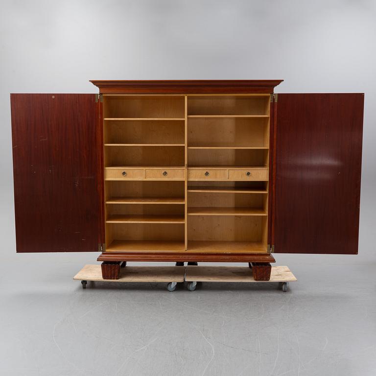 Nordiska Kompaniet, a Swedish Modern mahogany and stained beech cabinet, 1938.